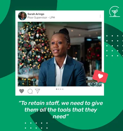 To retain staff, we need to give them all the tools that they need