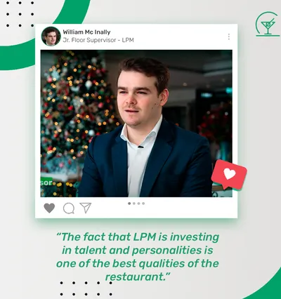 The fact that LPM is investing in talent and personalities is one of the best qualities of the restaurant.