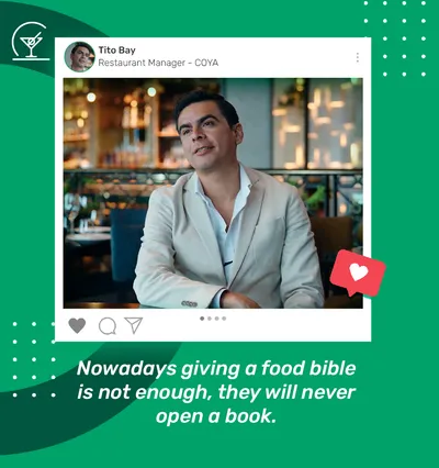 Nowadays giving a food bible is not enough, they will never open a book.
