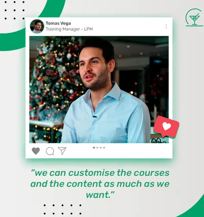 We can customise the courses and the content as much as we want.