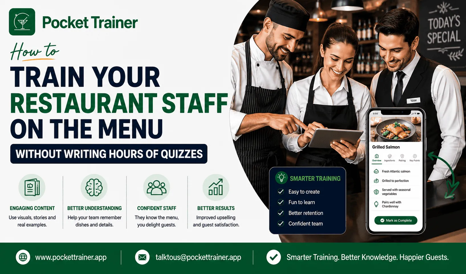 How to Train Your Restaurant Staff on the Menu Without Writing Hours of Quizzes